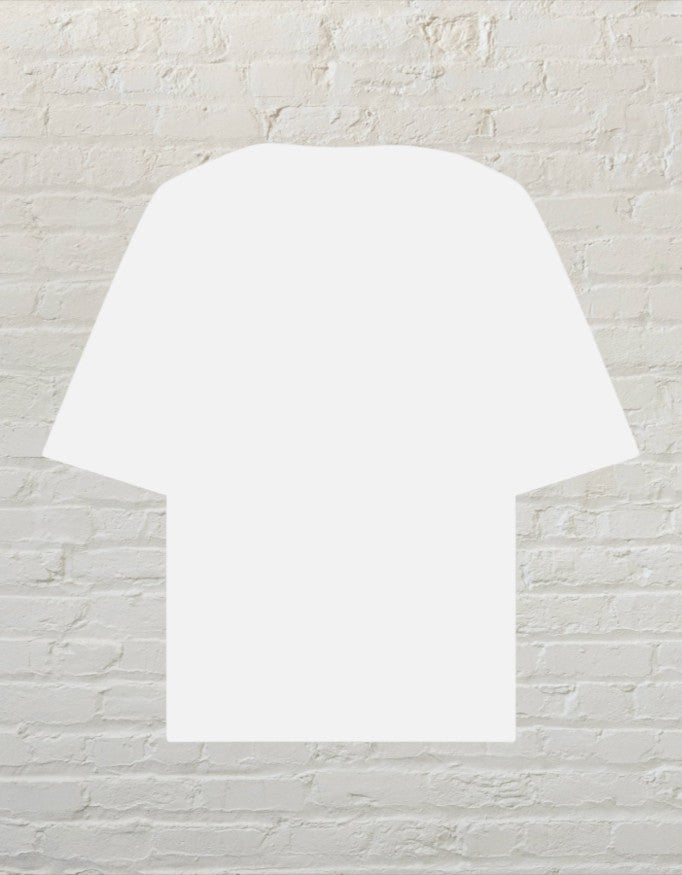 CoreTeez unisex oversized white cotton t-shirt with a blank back view.