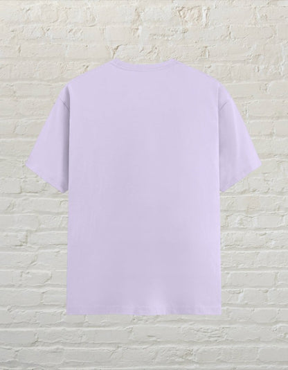 CoreTeez unisex tshirt lavender cotton t-shirt, back view.